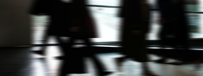 Blurred motion of a person moving gracefully.